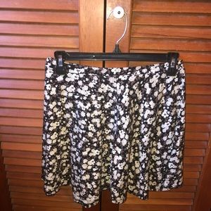 Flower print skirt